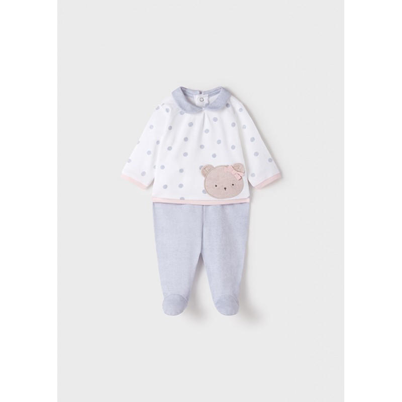 Conjunto bebé niña polaina y camiseta:MAYORAL