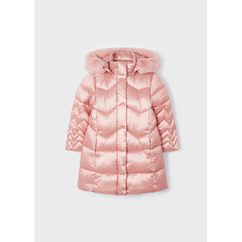 emitir mayor Diálogo CHAQUETON LARGO ACOLCHADO INFANTIL NIÑA MAYORAL, INVIERNO 2022, COLOR ROSADO