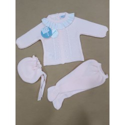 CONJUNTO BEBE 3 PIEZAS JULIANA