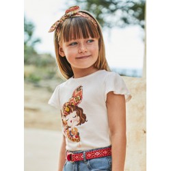 CAMISETA CON DIADEMA NIÑA...